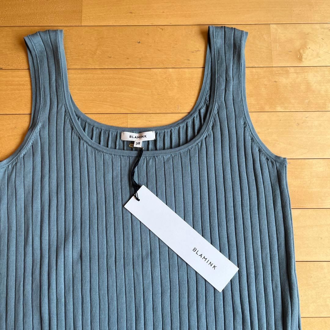 のんた BLAMINK 新品タグ有 コットン リブ タンクトップ