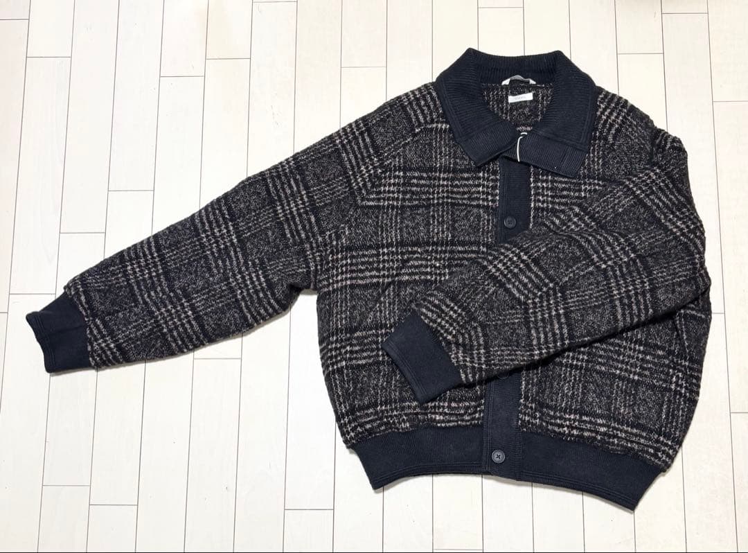 ZARA リブ襟切り替えジャケット メンズ M 新品