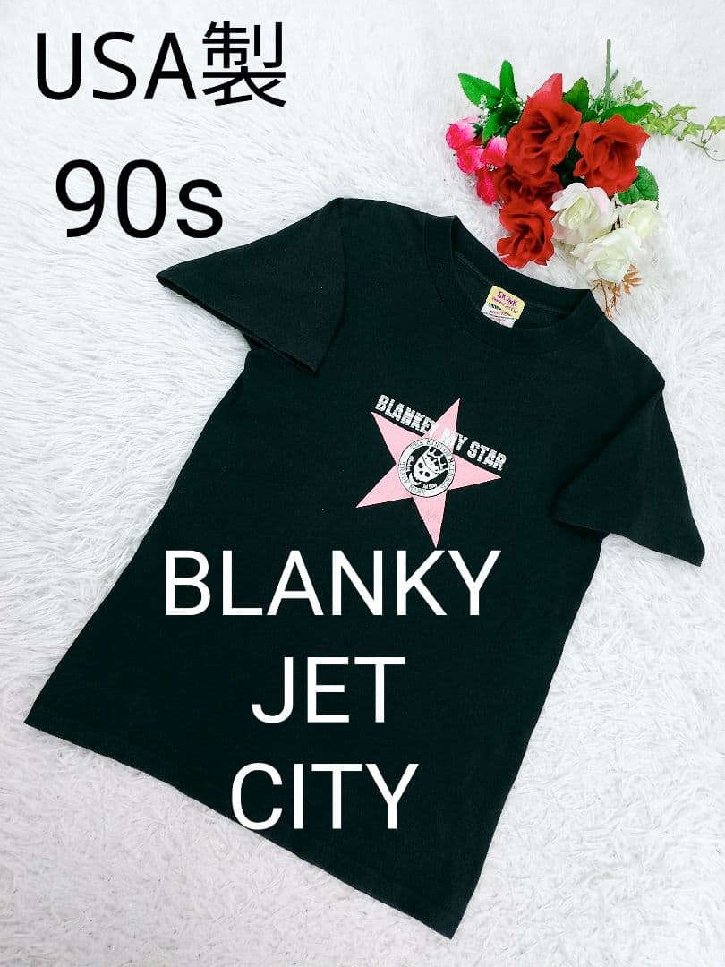 【入手困難】USA製 90sブランキージェットシティ 両面プリント Tシャツ