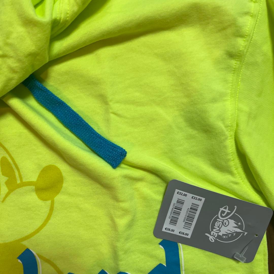 新品　海外ディズニーランド限定　ミッキー　M　フード付き　スウェット　Tシャツ