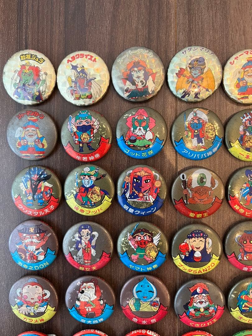 当時物超希少激レア　ニッスイビックリマン缶バッジ78個セットまとめ売り昭和レトロ