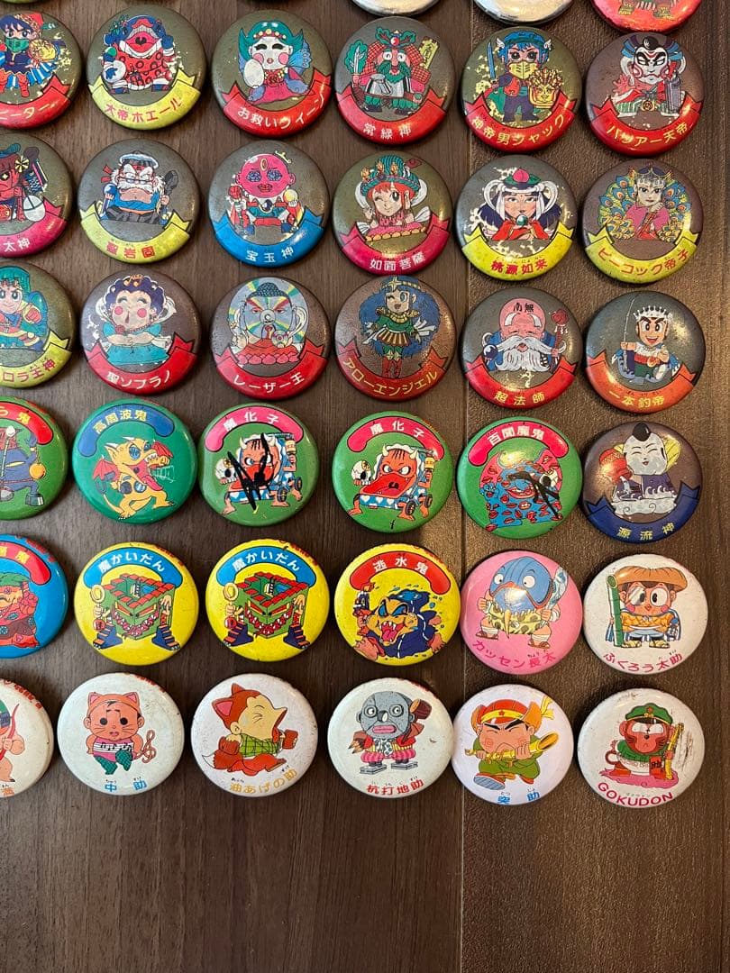 当時物超希少激レア　ニッスイビックリマン缶バッジ78個セットまとめ売り昭和レトロ