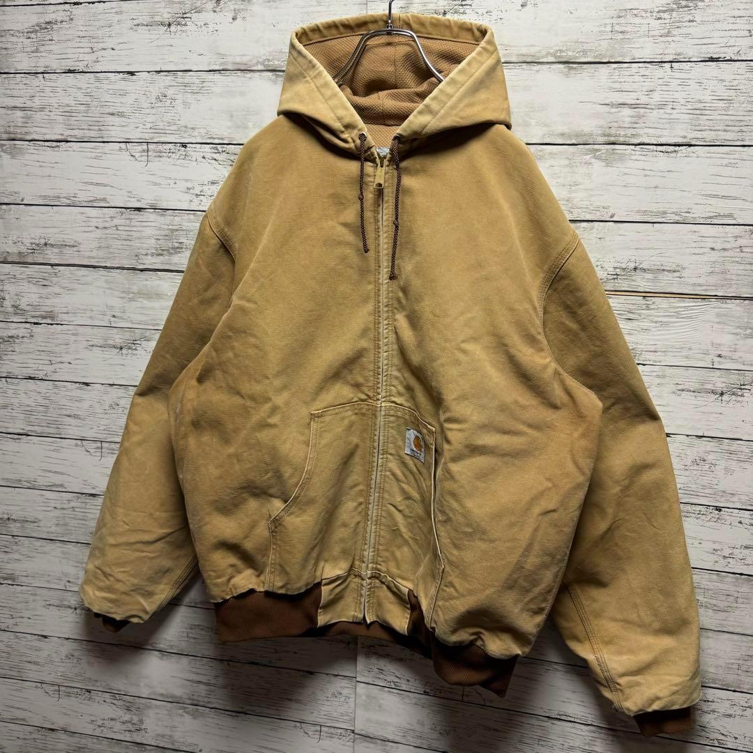 405【最高の使用感】カーハート　ダック地　希少なXL　アクティブジャケット