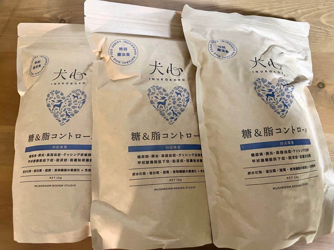 犬心 糖＆脂コントロール　1kg×3袋