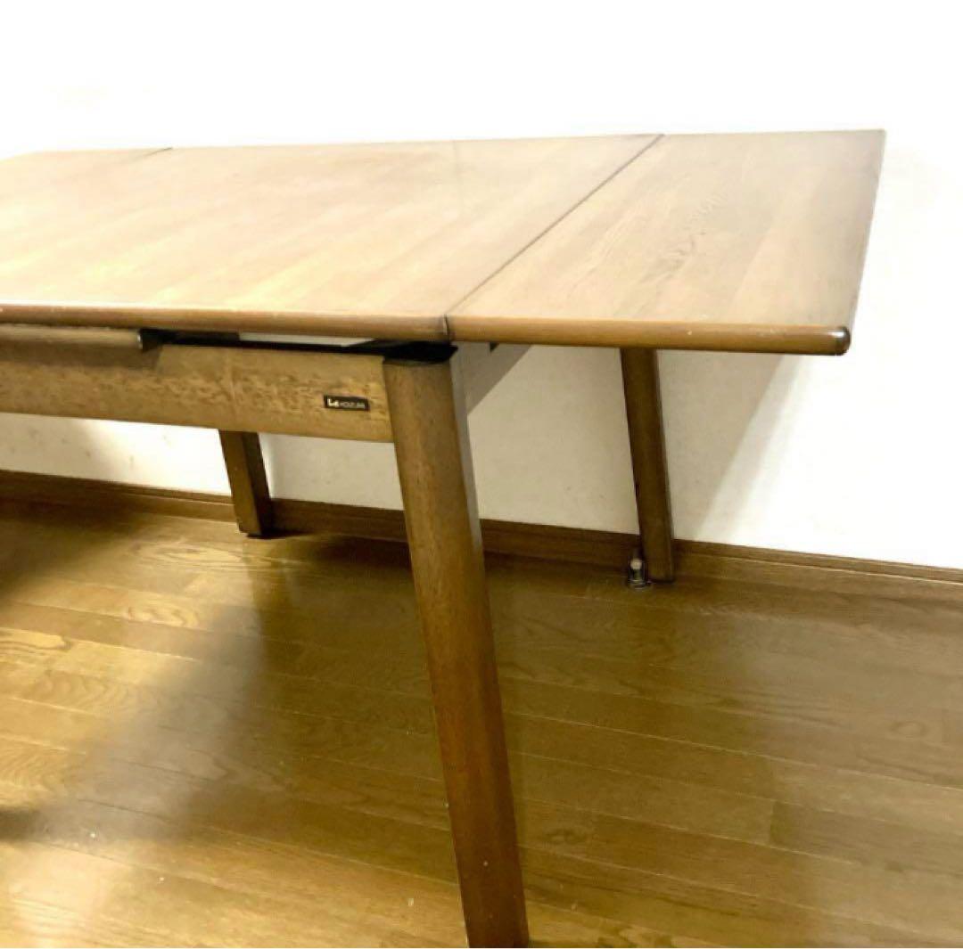 【良品】KOIZUMI 伸縮式テーブル エクステンション ダイニング テーブル