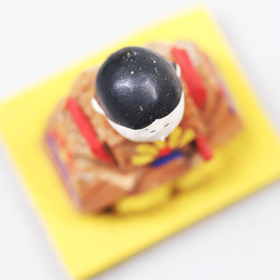 平安時代 垂髪官人木彫 一刀彫 風俗人形 農民人形 置物