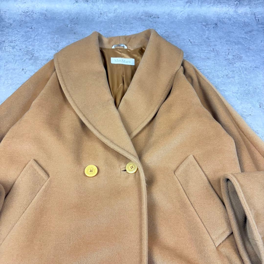マックスマーラ　Max Mara カシミヤ　ウール　42 白タグ　コート