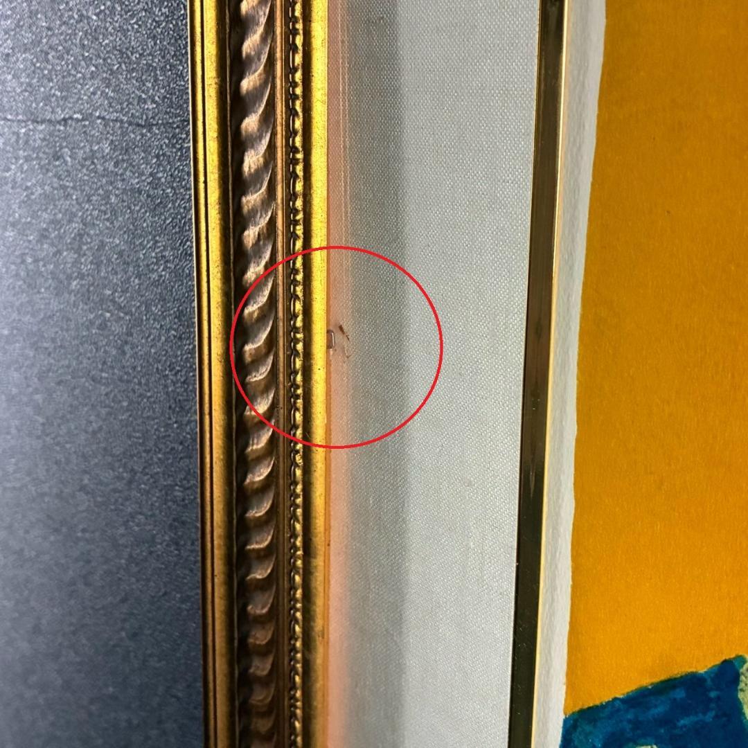 ピエール・ボンコンパン「テーブルクロスの静物」リトグラフ 大作 直筆サイン入り