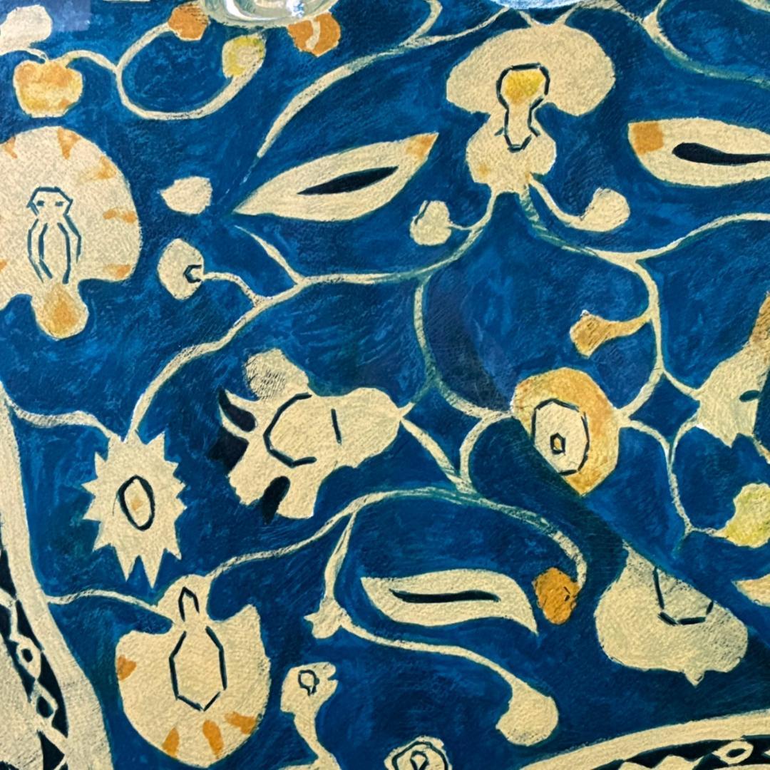 ピエール・ボンコンパン「テーブルクロスの静物」リトグラフ 大作 直筆サイン入り