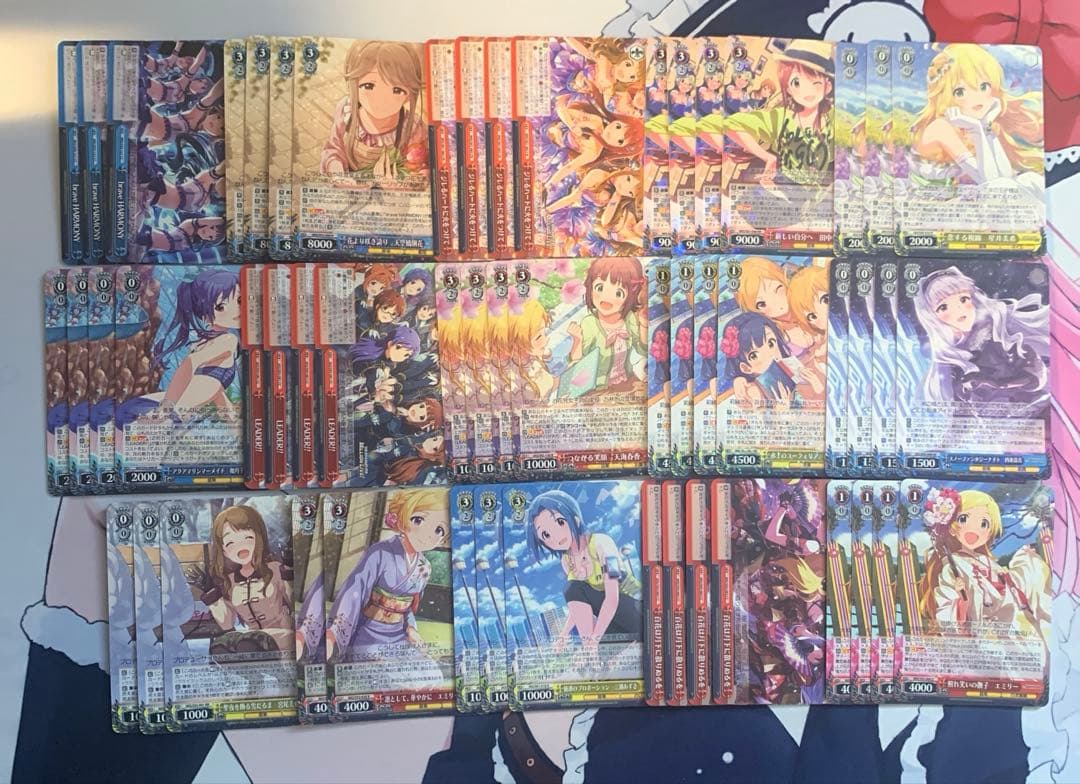 ヴァイスシュバルツ　ミリオンライブ　デッキ　パーツ多数　8門　8電源