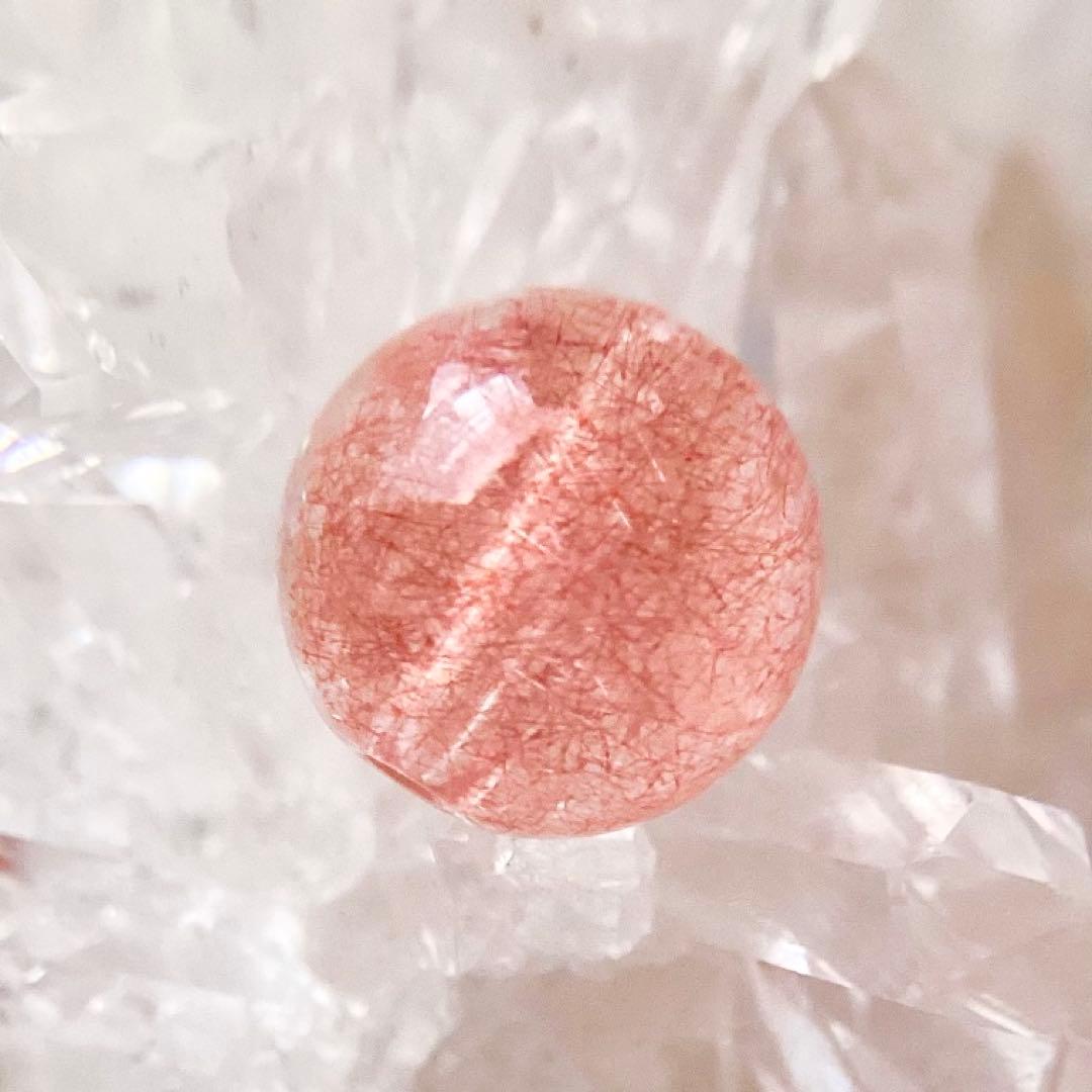 天然石★ブレスレット ストロベリークォーツ ♪ 359