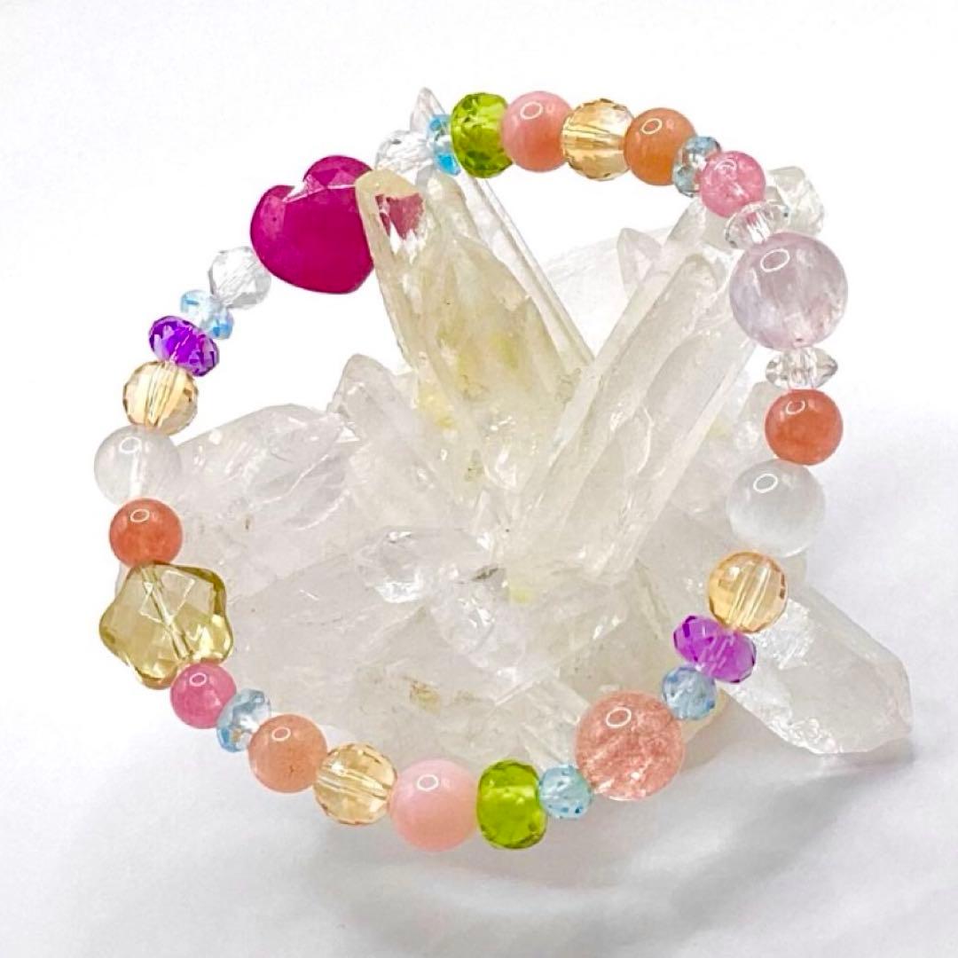 天然石★ブレスレット ストロベリークォーツ ♪ 359