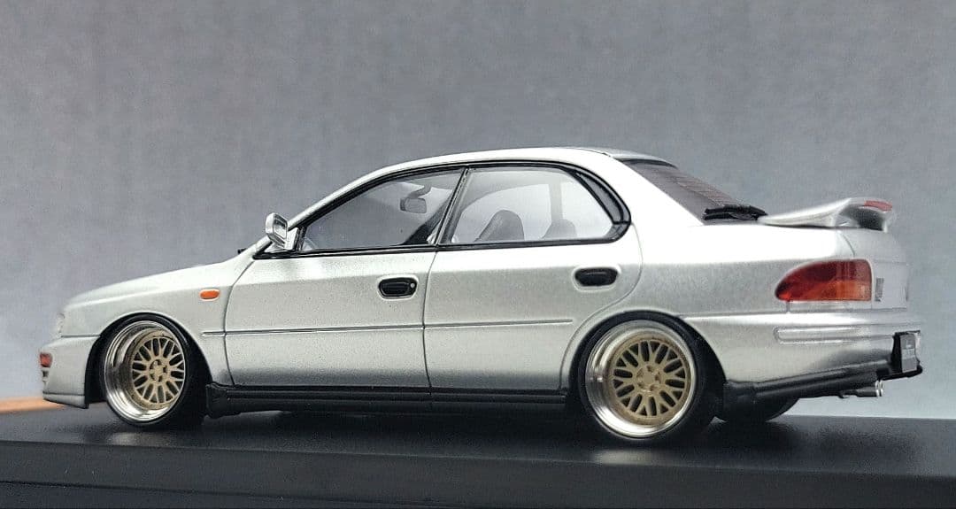 1/43　スバル　インプレッサ改　WRX　BBS-LM　アルミ製　深リム