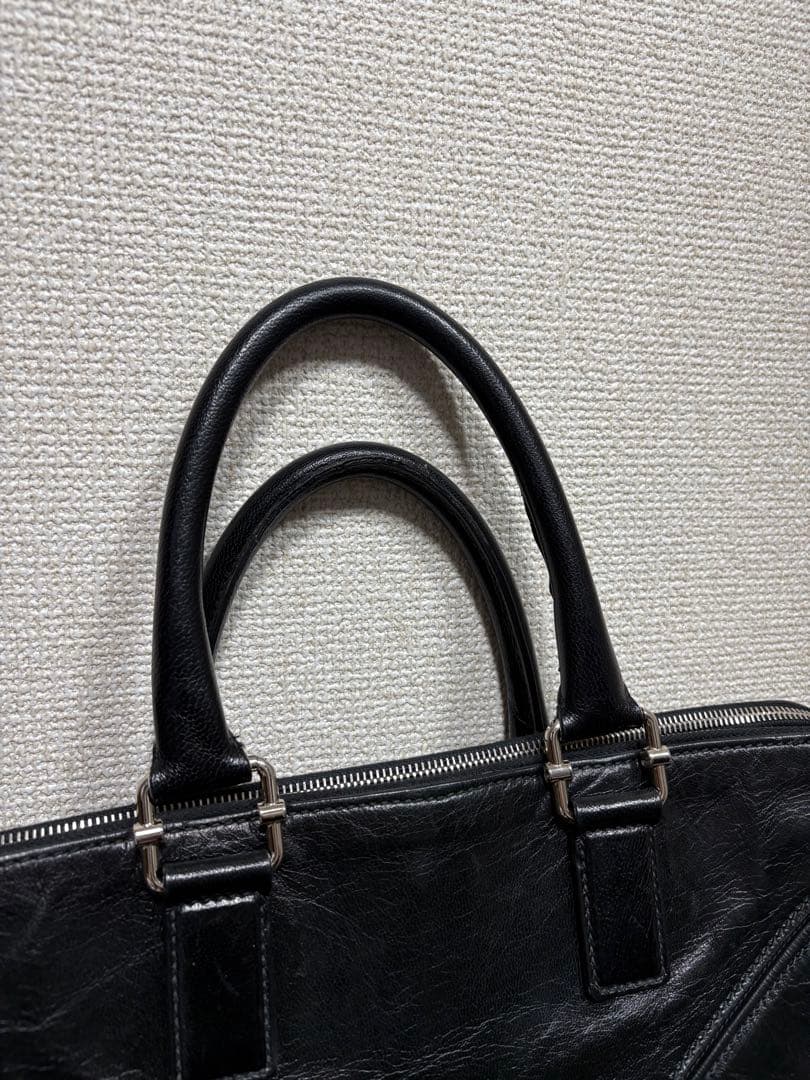 バッグ YVES SAINT LAURENT black leather bag