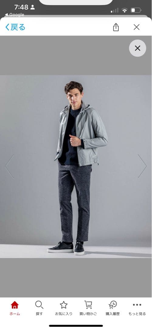 ✨美品JOSEPH HOMM フード付きレザージャケット グレーサイズ50羊革