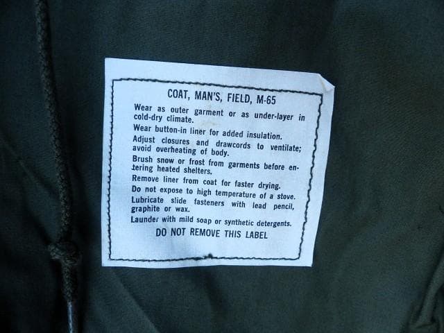 米軍実物 1968” M65フィールドジャケット　L-S　2nd アルミ　274