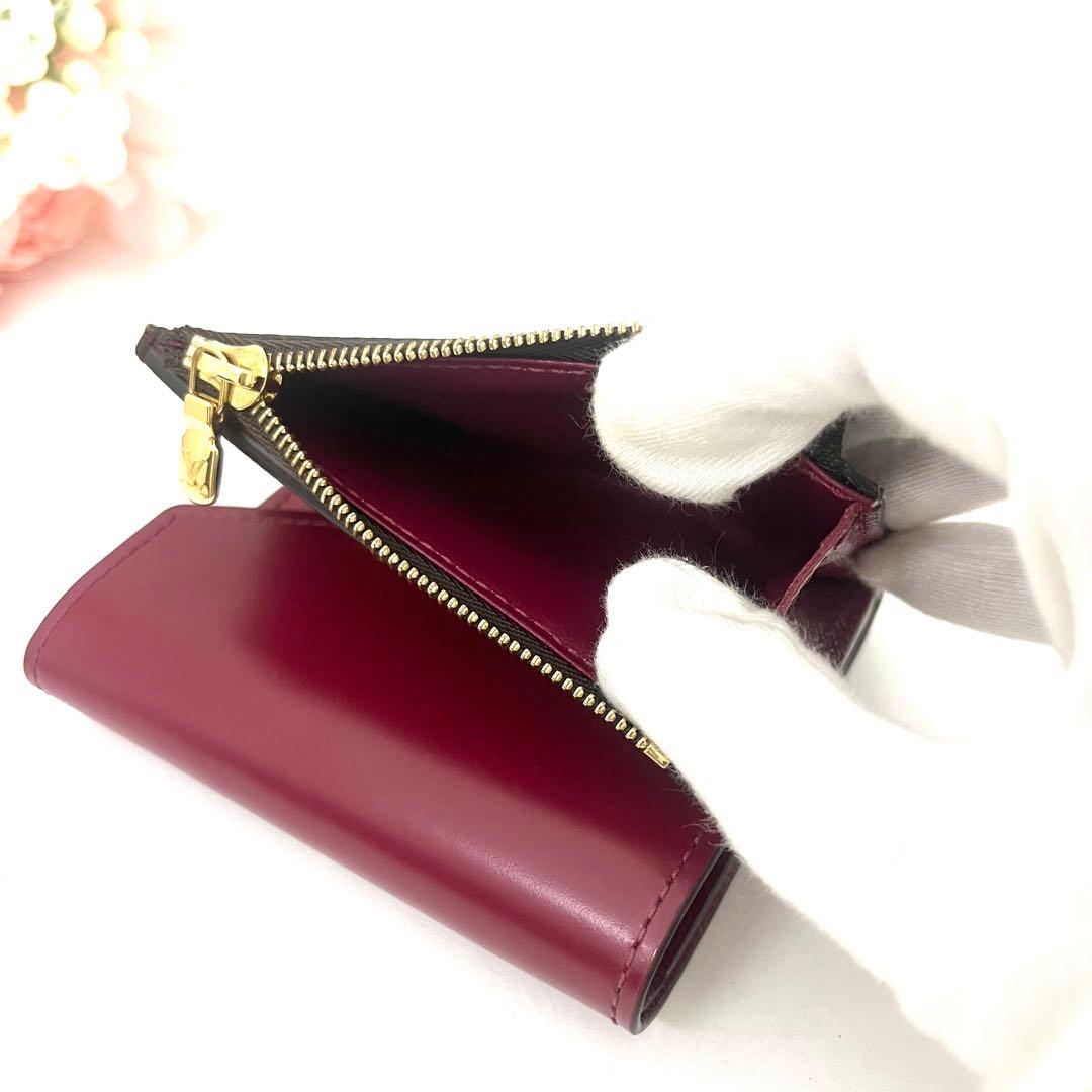 ポルトフォイユゾエ フューシャ ルイヴィトン モノグラム コンパクト財布