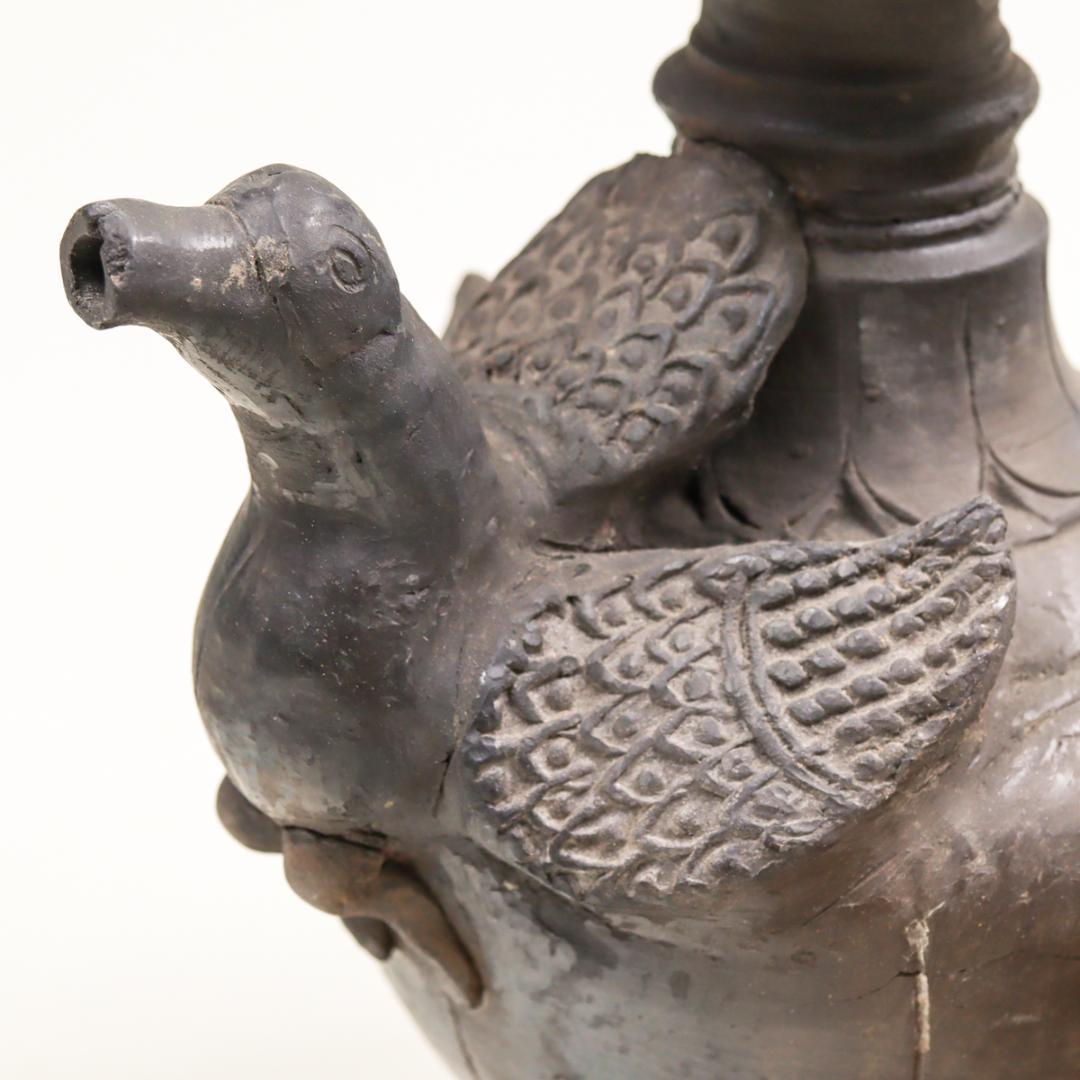 黒陶鳥形ケンディ テラコッタ 水差し