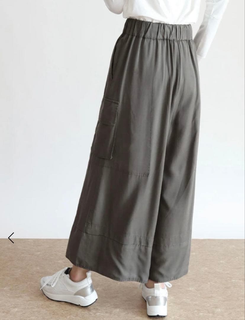 CLOVE ワイドカーゴパンツ　アッシュグレー　9号　ヤマダヤ