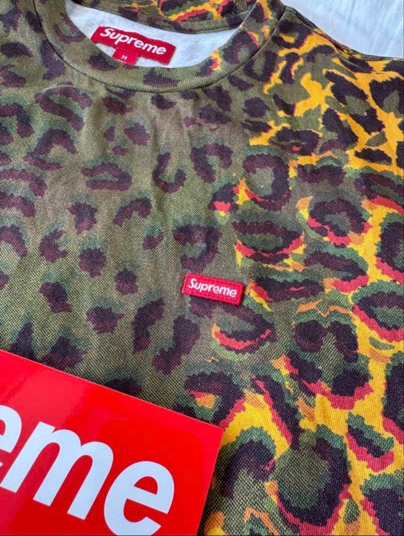 トップス Supreme Small Box L/S Tee \"Cheetah\"