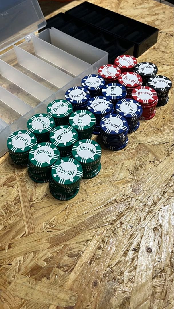 Bicycle バイシクル カジノチップ　ポーカーチップセット 大量　200枚