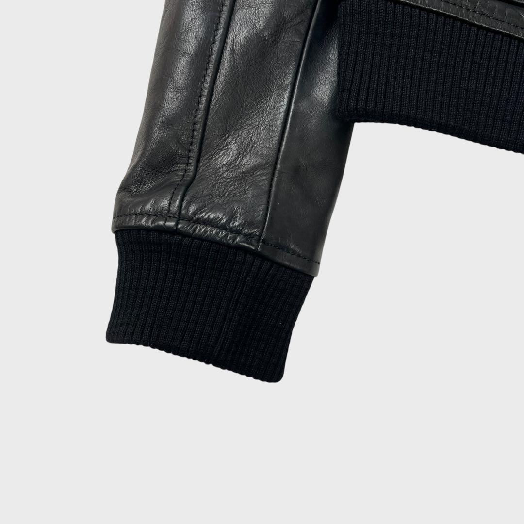 ジャケット・アウター DIESEL BLACK GOLD leather riders jacket