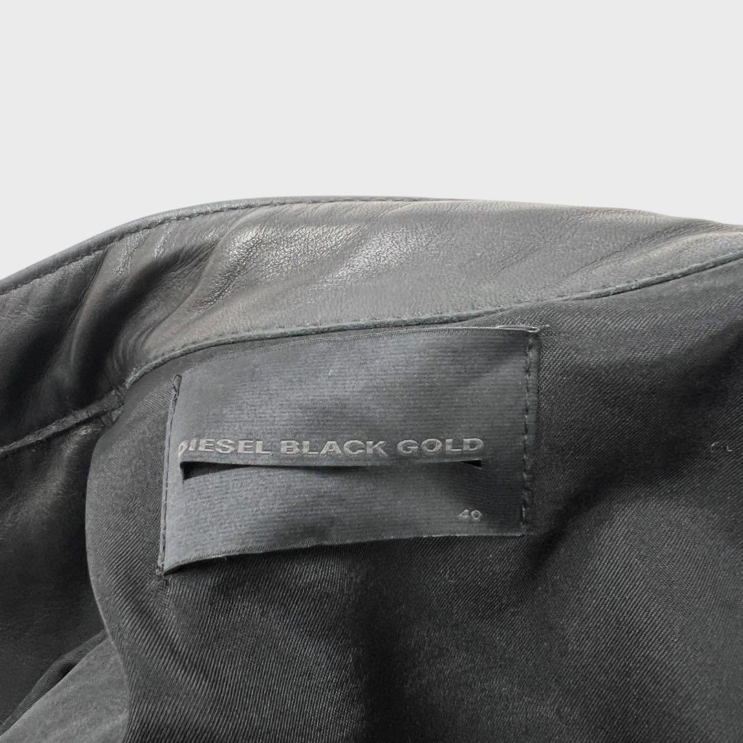 ジャケット・アウター DIESEL BLACK GOLD leather riders jacket