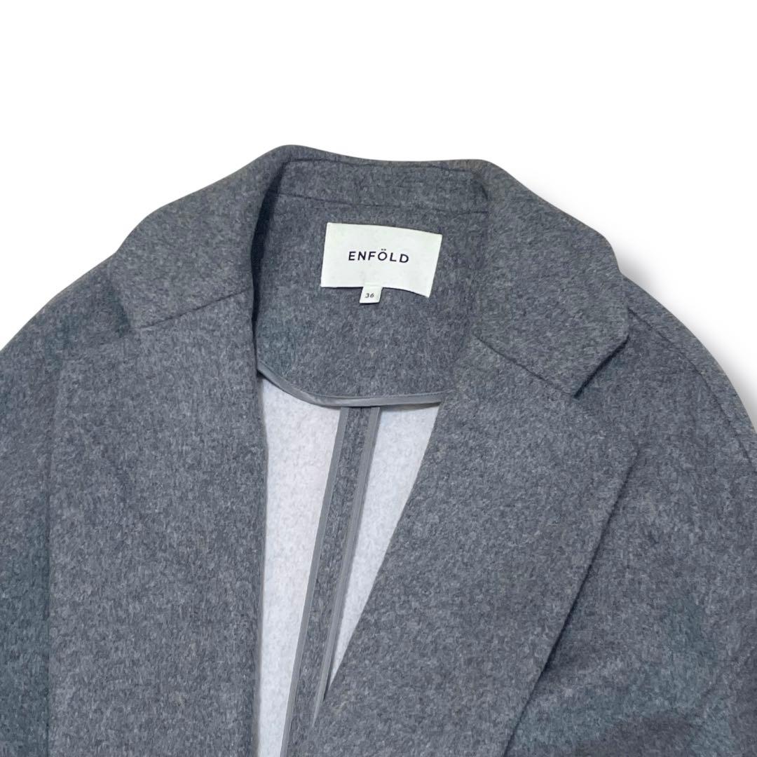 エンフォルド ENFOLD トップリバーチェスターコート ロング 36 S相当