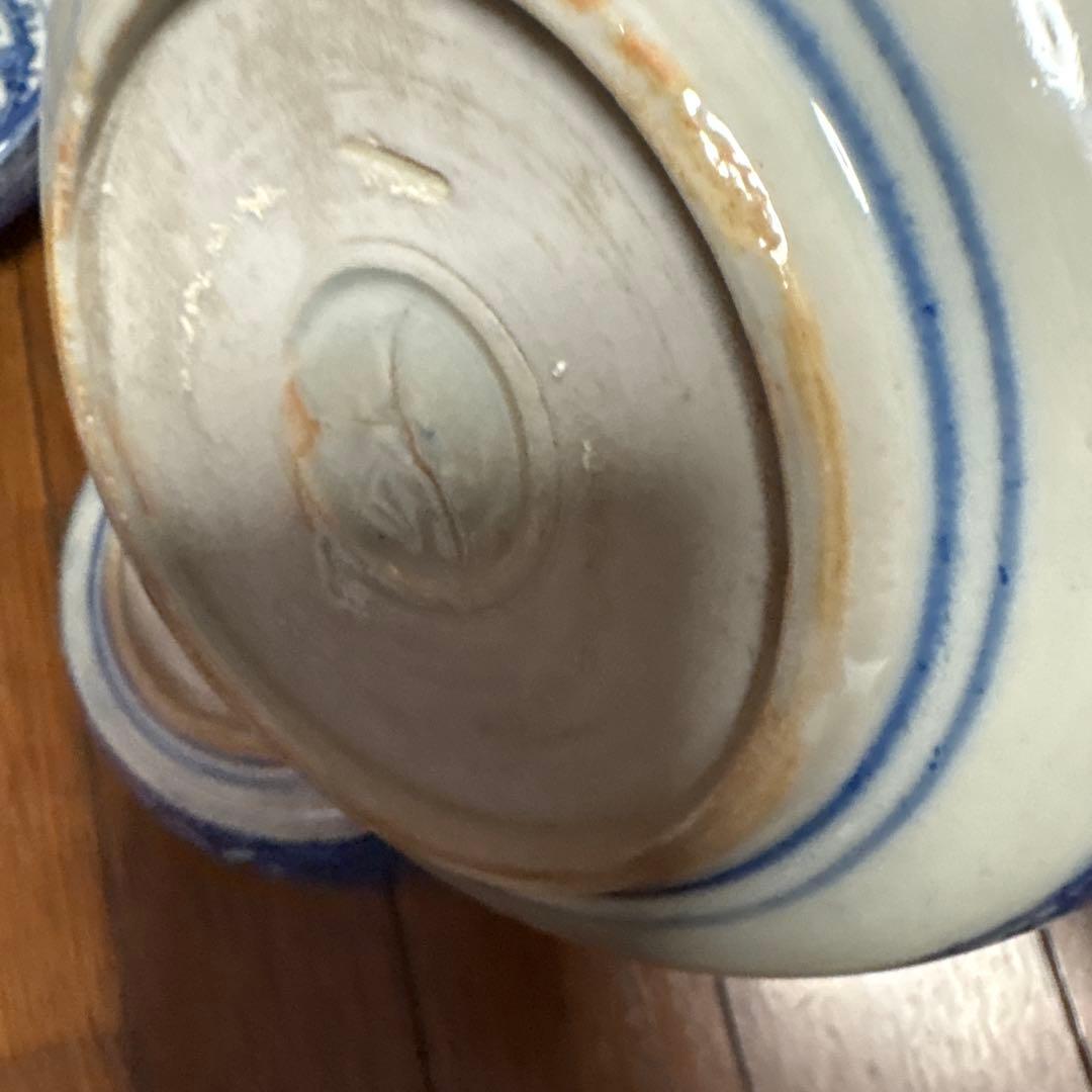 明治　印判の大きめなます皿（鉢）　骨董のある暮らし