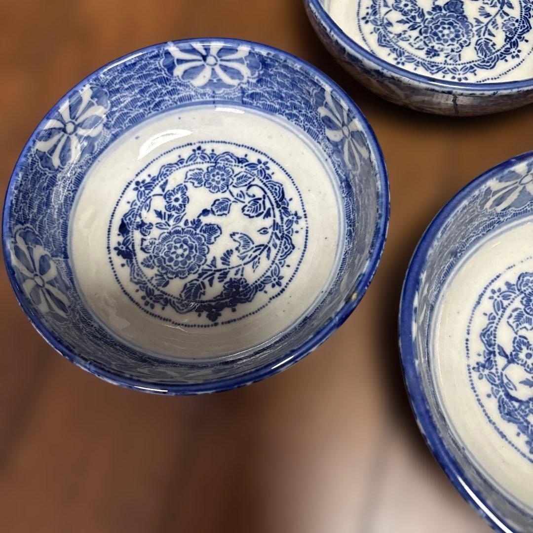 明治　印判の大きめなます皿（鉢）　骨董のある暮らし