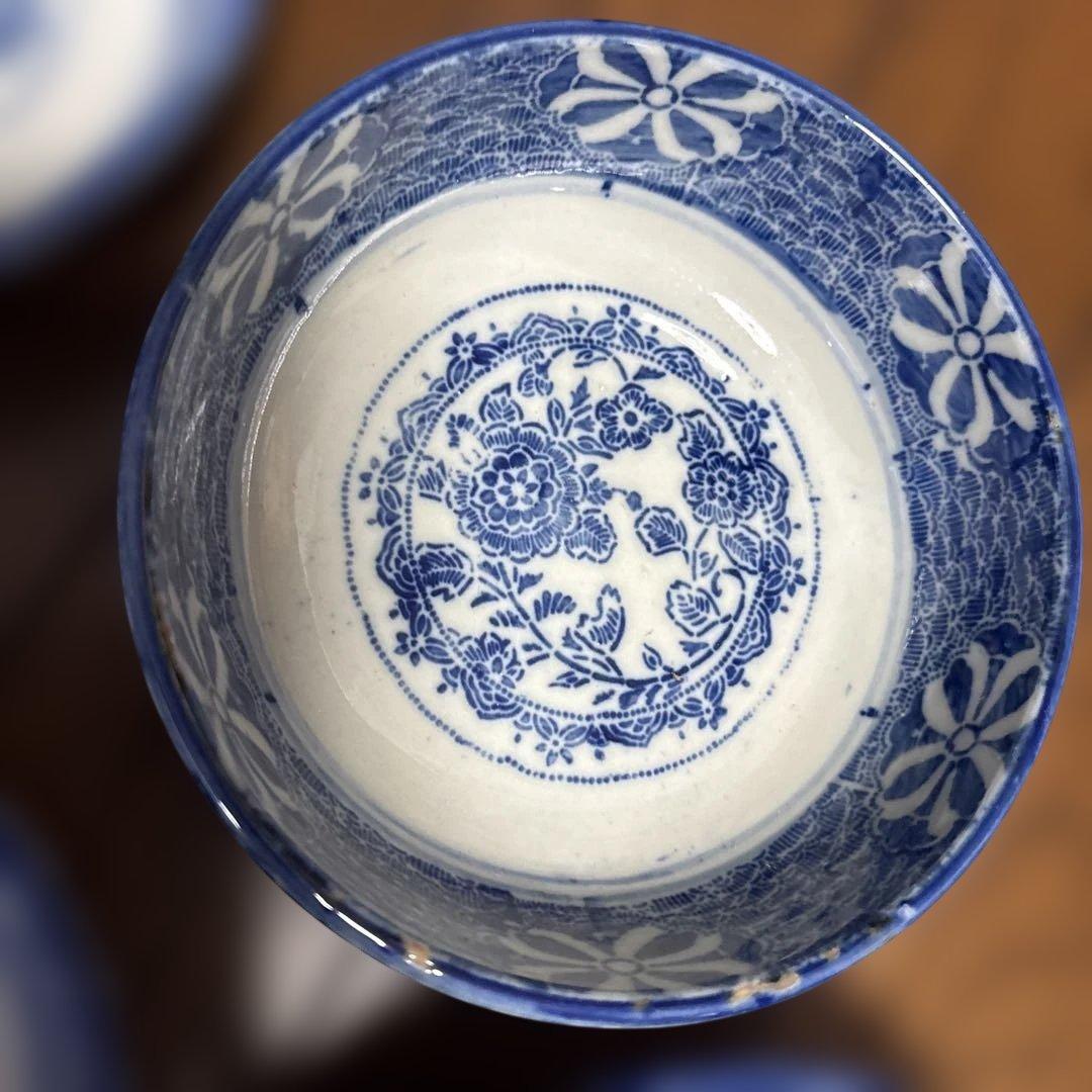 明治　印判の大きめなます皿（鉢）　骨董のある暮らし