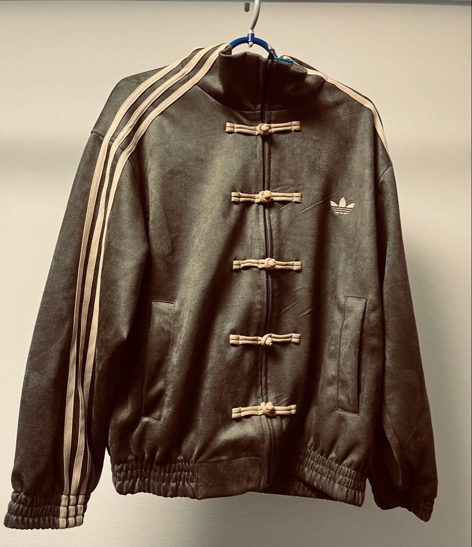 XS adidas originals スエード トラックジャケット 緑