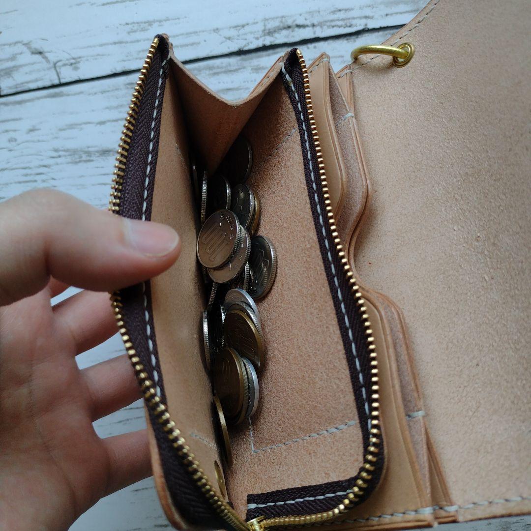 3層　ミドルトラッカー　ウォレット　イタリアンレザー