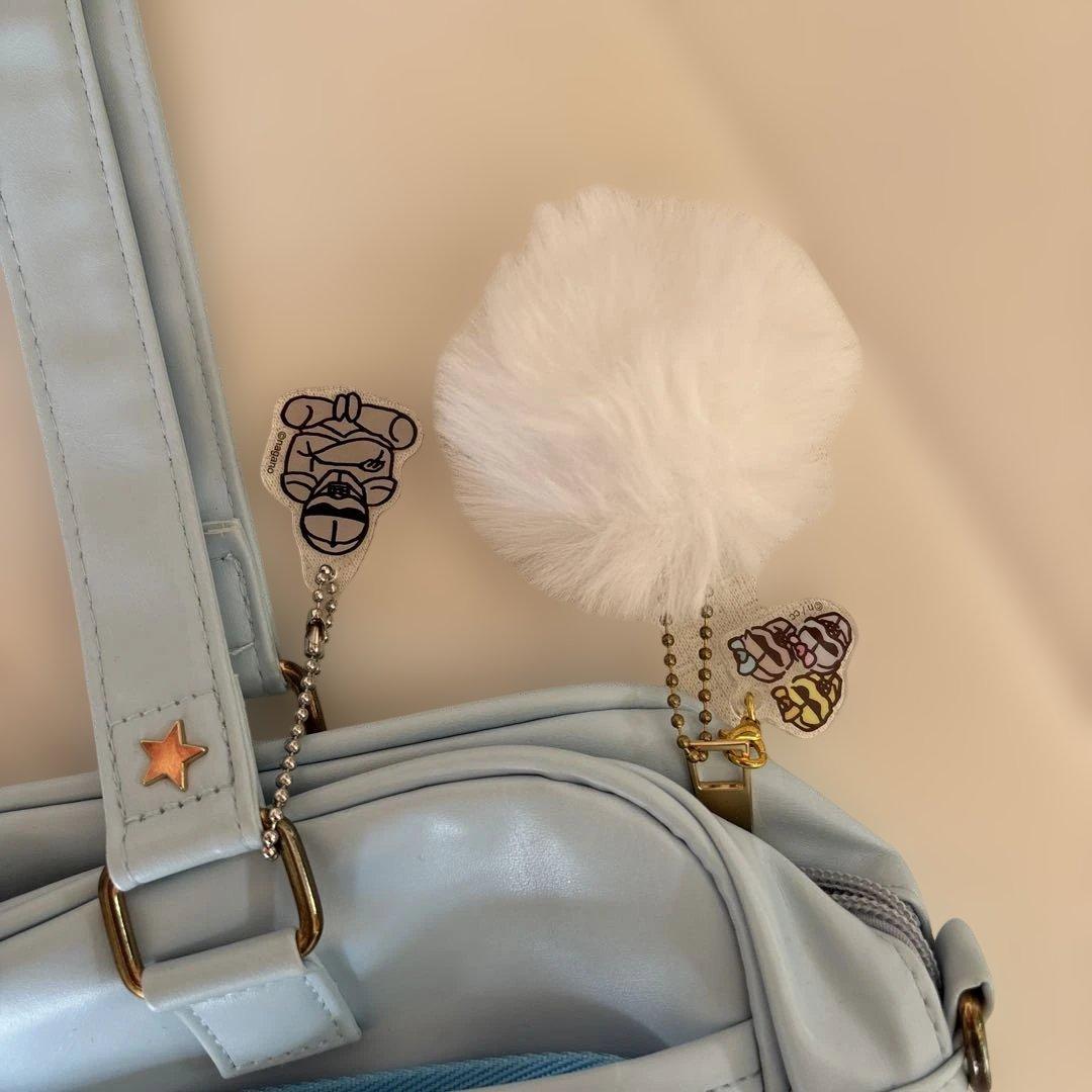 モモンガ 鎧さん ちいかわ 痛バッグ ブルー 水色 推し活 オタク