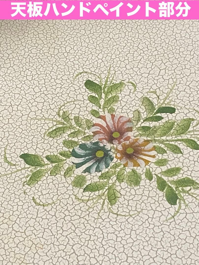 ホワイト シャビー♦️高級ドレッサー&スツールセット♦️希少ハンドペイント♦️送料込