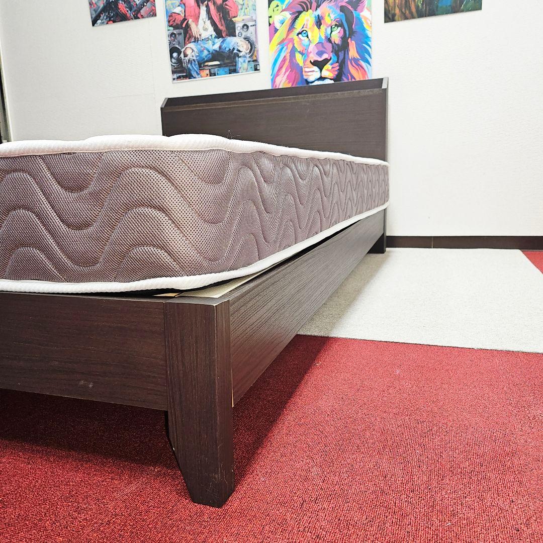 セミダブルベッド+マットレス semi-double 東京23区への無料配送