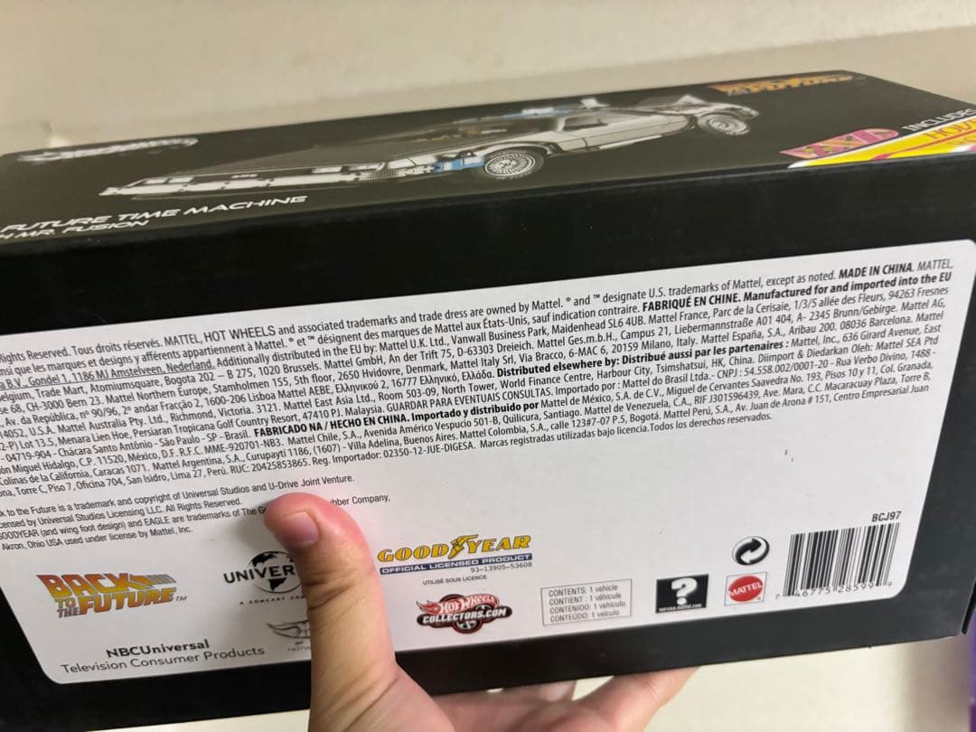 未開封　ホットウィール 1/18 デロリアン