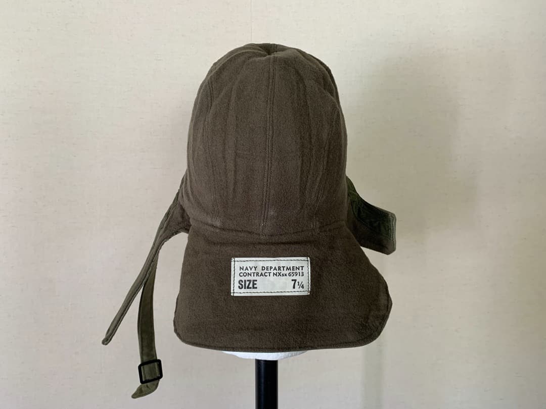 1940s 未使用 デッドストック 米軍 実物 USN デッキキャップ ④