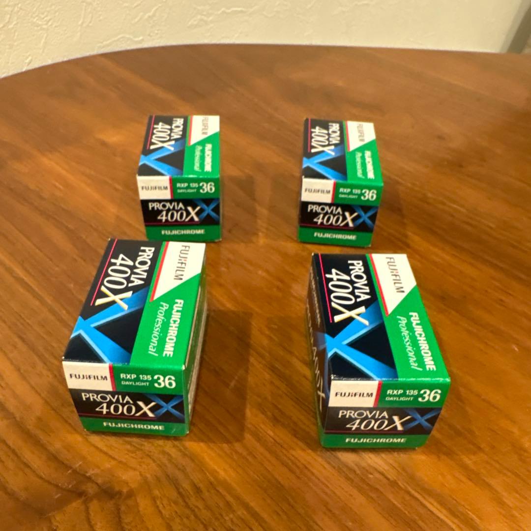 稀少 FUJIFILM PROVIA 400X フィルム 36枚撮 × 4本