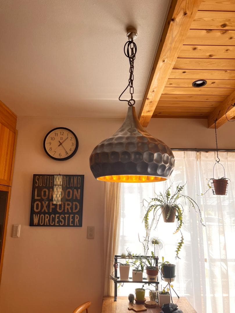 izumi lamp オリジナル大型シェードのアイアンペンダントライト 日本製