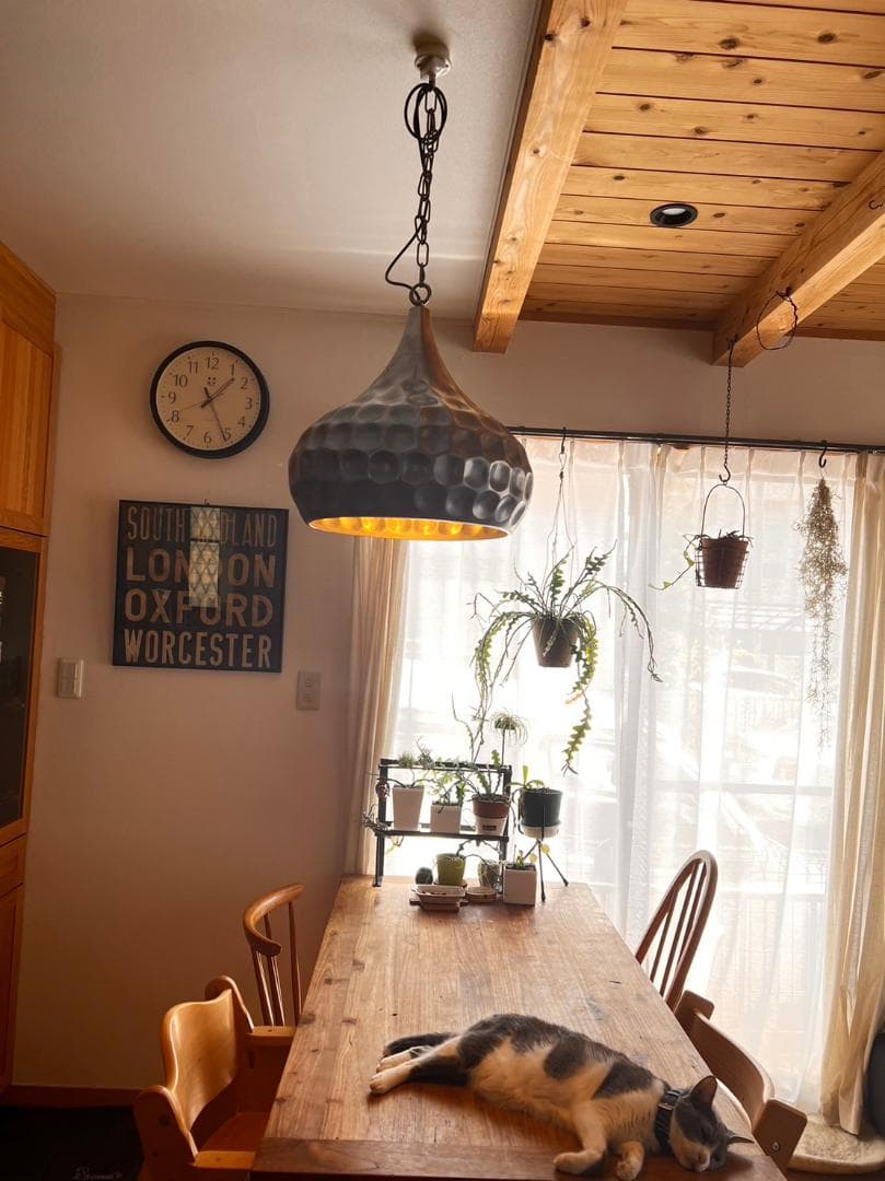 izumi lamp オリジナル大型シェードのアイアンペンダントライト 日本製