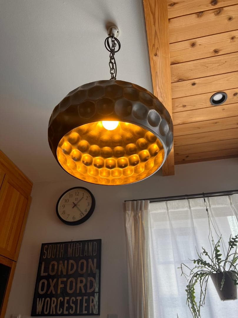 izumi lamp オリジナル大型シェードのアイアンペンダントライト 日本製