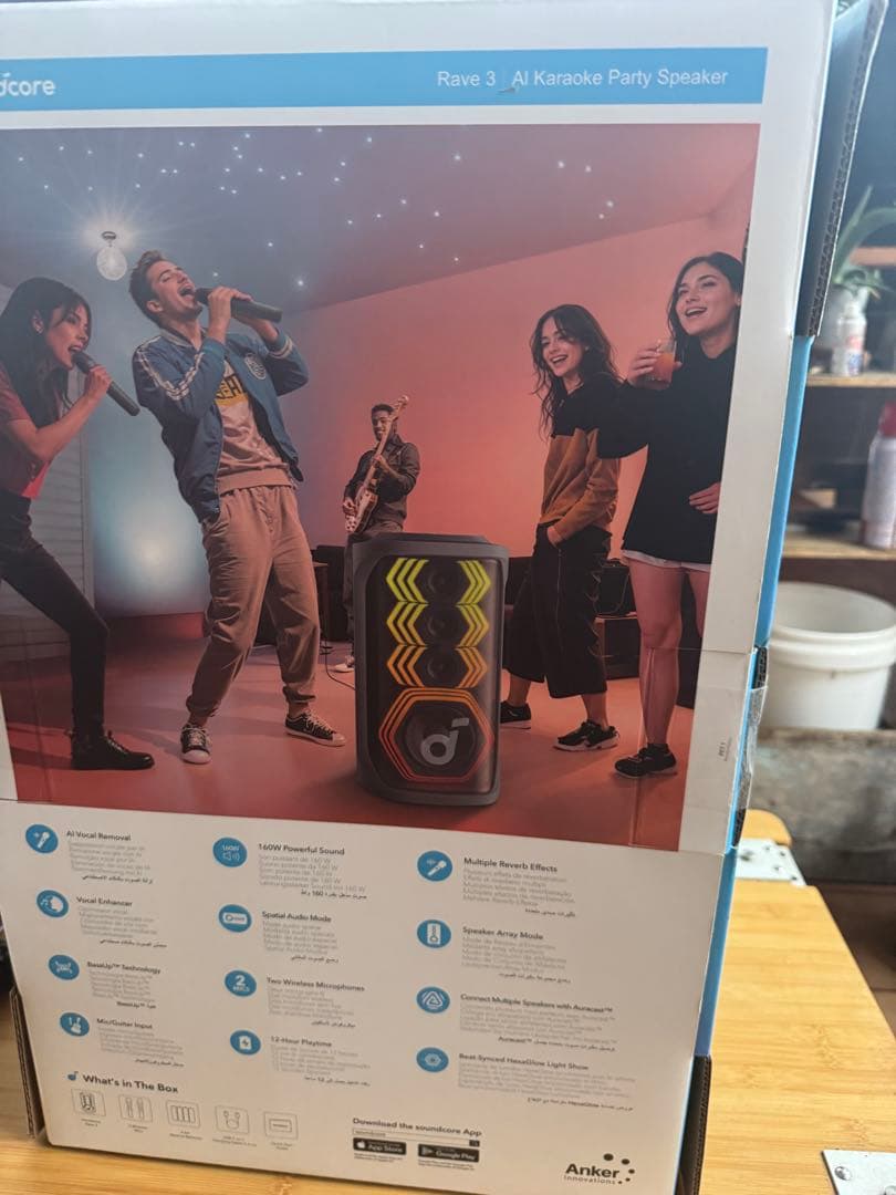 Soundcore Rave 3 AIカラオケスピーカー
