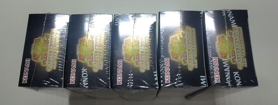 遊戯王　クォーターセンチュリー　アートコレクション　5box　シュリンク付