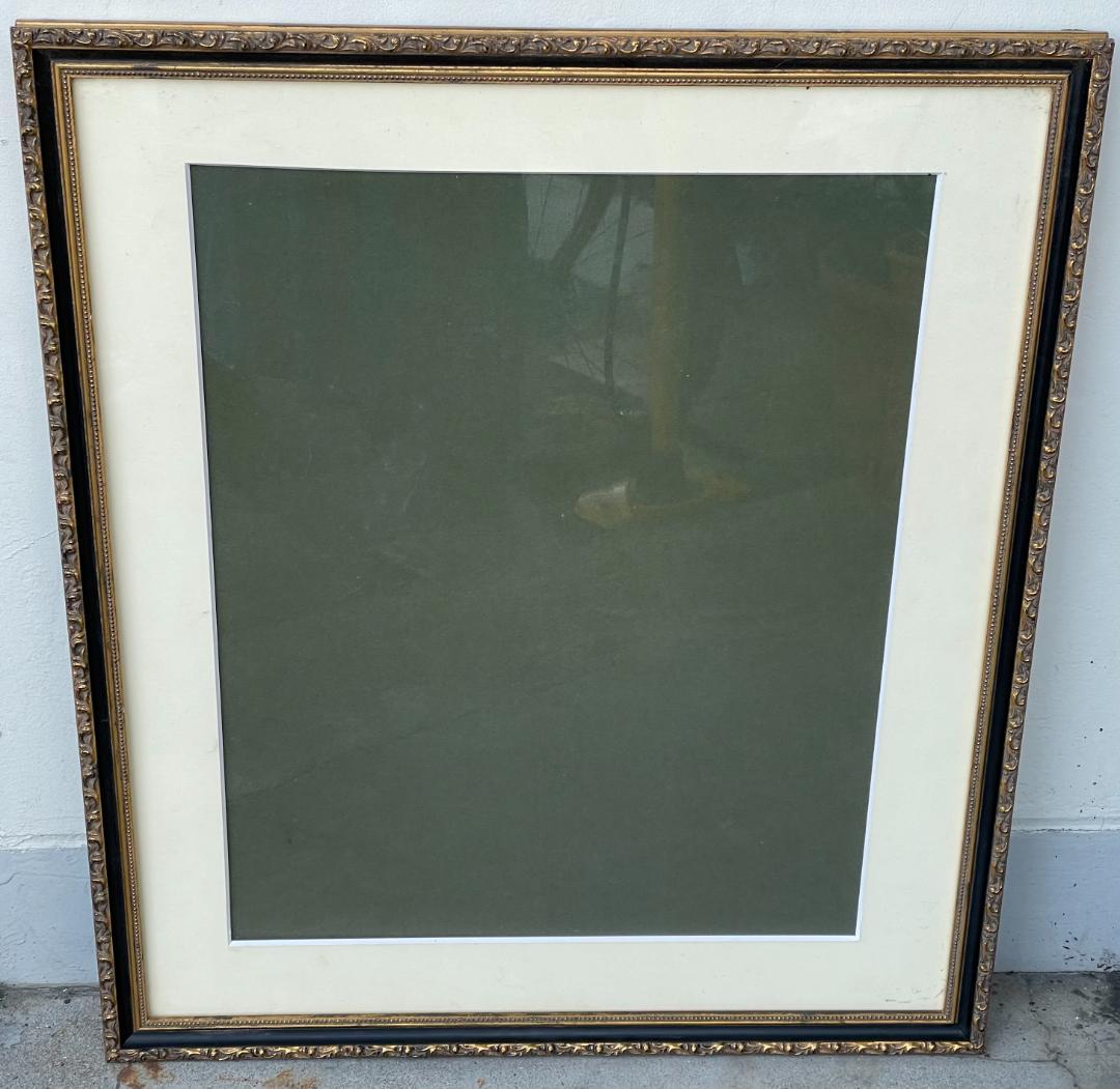 大型 額縁 フレーム アンティーク ゴールド マット付 高級 ヴィンテージ 美品