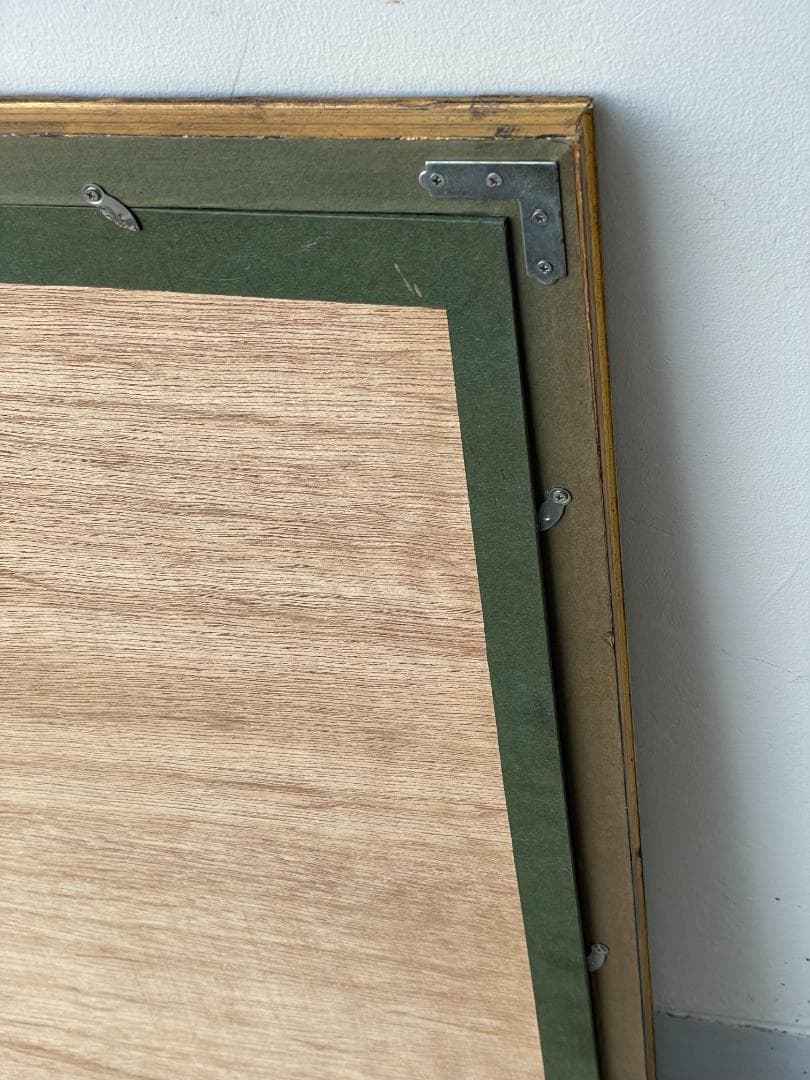 大型 額縁 フレーム アンティーク ゴールド マット付 高級 ヴィンテージ 美品