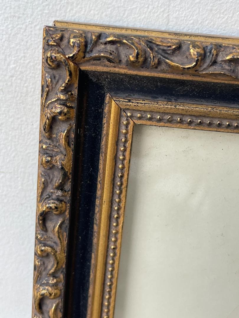 大型 額縁 フレーム アンティーク ゴールド マット付 高級 ヴィンテージ 美品
