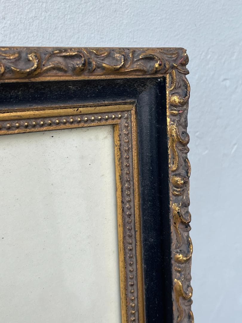 大型 額縁 フレーム アンティーク ゴールド マット付 高級 ヴィンテージ 美品