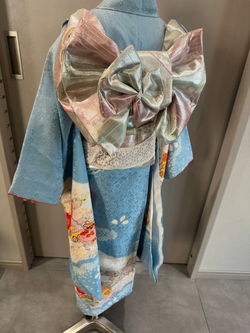 正絹　絞り　高級着物セット　7歳