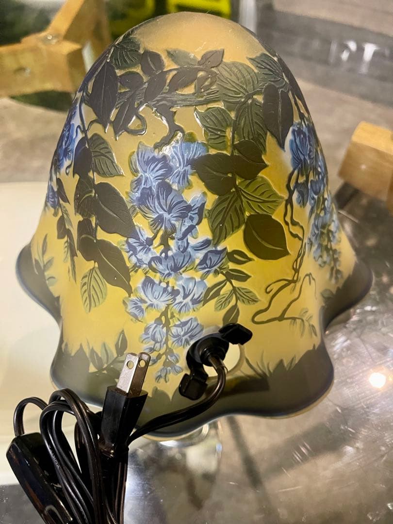 エミール ガレ？ ガレ風？ ルームランプシェード アンティーク 美術品